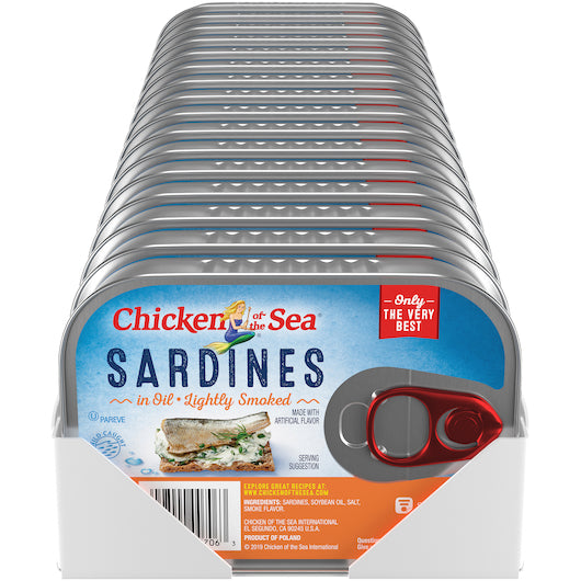 Chicken Of The Sea Smoked Sardines In Oil, 18 x 3.75 oz Case - DOT product image 3