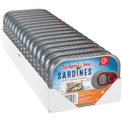 Chicken Of The Sea Smoked Sardines In Oil, 18 x 3.75 oz Case - DOT product image 4