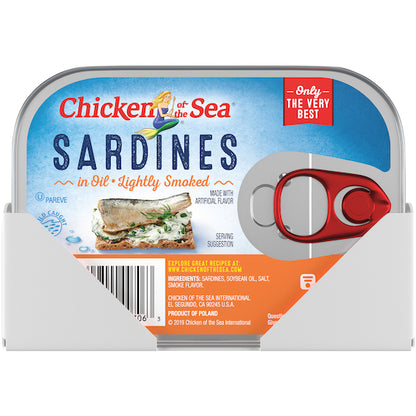 Chicken Of The Sea Smoked Sardines In Oil, 18 x 3.75 oz Case - DOT product image 5