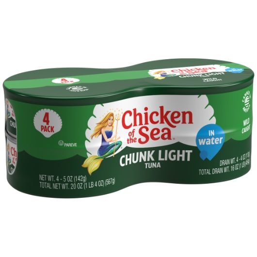 Chicken Of The Sea Chunk Light Tuna In Water, 6 x 20 oz Case - DOT product image 3