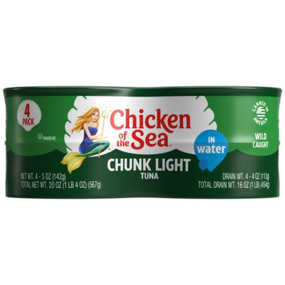 Chicken Of The Sea Chunk Light Tuna In Water, 6 x 20 oz Case - DOT product image 2