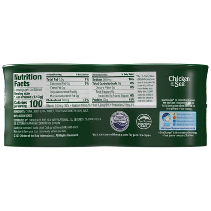 Chicken Of The Sea Chunk Light Tuna In Water, 6 x 20 oz Case - DOT product image 4