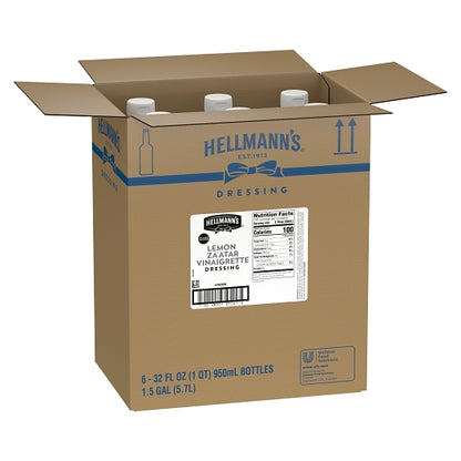 Hellmann's Classics Lemon Zaatar Vinaigrette Dressing Bottle, 6 x 32 oz Case - DOT product image 6