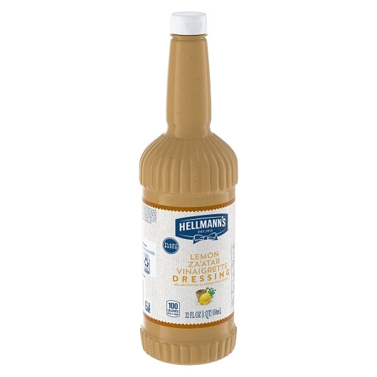 Hellmann's Classics Lemon Zaatar Vinaigrette Dressing Bottle, 6 x 32 oz Case - Alternate product angle or state