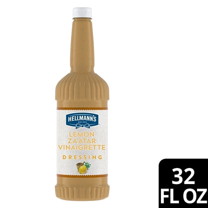 Hellmann's Classics Lemon Zaatar Vinaigrette Dressing Bottle, 6 x 32 oz Case - Condiments & Sauces