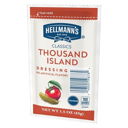 Hellmann's Classics Thousand Island Salad Dressing Single Serve, 102 x 1.5 oz Case - DOT product image 8