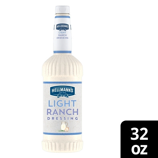 Hellmanns Blue Ribbon Classics Light Ranch Salad Bar Dressing Bottle, 6 x 32 oz Case - DOT product image 6