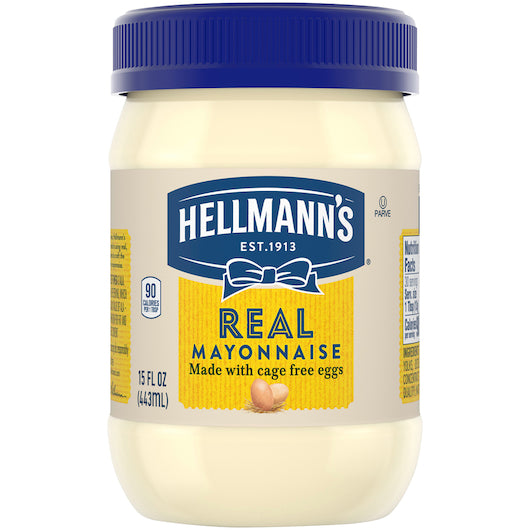 Hellmann's Container Mayonnaise Jar, 12 x 15 fl oz Case - Condiments & Sauces