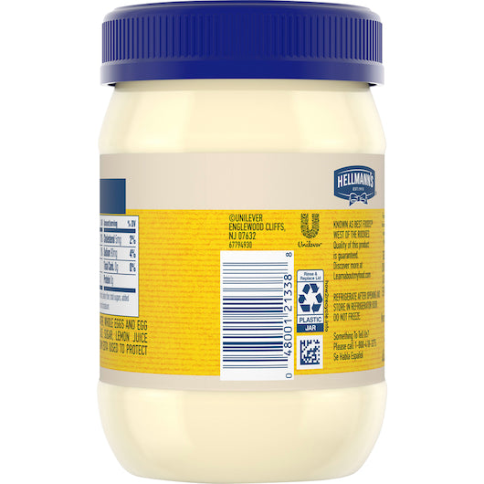 Hellmann's Container Mayonnaise Jar, 12 x 15 fl oz Case - DOT product image 3