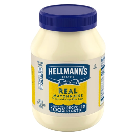 Hellmann's Real Mayonnaise Jar, 15 x 30 fl oz Case - Condiments & Sauces