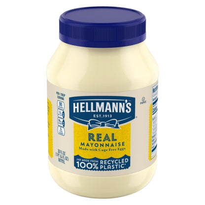 Hellmann's Real Mayonnaise Jar, 15 x 30 fl oz Case - Condiments & Sauces