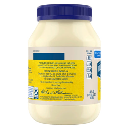 Hellmann's Real Mayonnaise Jar, 15 x 30 fl oz Case - DOT product image 6