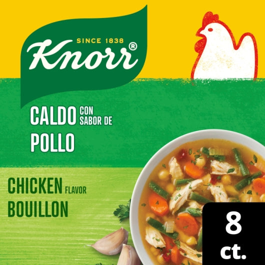 Knorr Chicken Bouillon Cubes, 2 x 24 x 3.1 oz Case - Pantry Ingredients