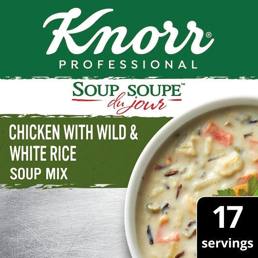 Knorr Soup Du Jour Chicken With Wild And White Rice Mix, 4 x 30.2 oz Case - DOT product image 3