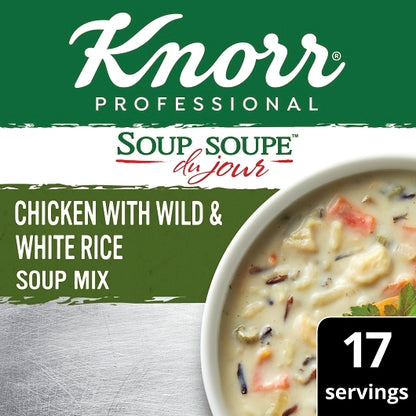 Knorr Soup Du Jour Chicken With Wild And White Rice Mix, 4 x 30.2 oz Case - DOT product image 3