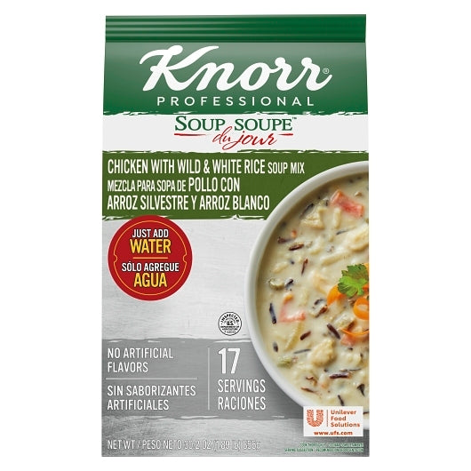 Knorr Soup Du Jour Chicken With Wild And White Rice Mix, 4 x 30.2 oz Case - DOT product image 2