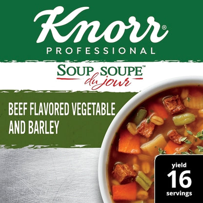 Knorr Soup Du Jour Beef Flavored Vegetable And Barley Mix, 4 x 13.9 oz Case - DOT product image 4