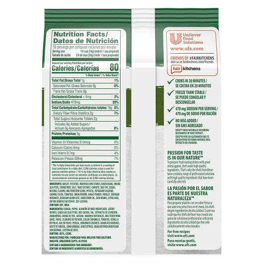 Knorr Soup Du Jour Beef Flavored Vegetable And Barley Mix, 4 x 13.9 oz Case - DOT product image 7