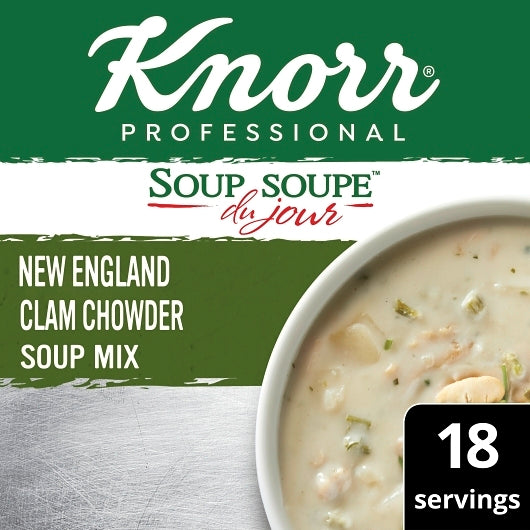 Knorr Professional Soup Du Jour New England Clam Chowder Mix, 4 x 27 oz Case - DOT product image 4