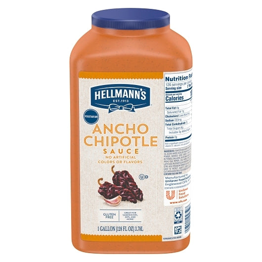 Hellmanns Ancho Chipotle Ancho Sandwich Chipotle Sauce Bulk, 2 x 1 GA Case - Spices Seasonings