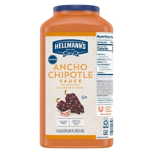 Hellmanns Ancho Chipotle Ancho Sandwich Chipotle Sauce Bulk, 2 x 1 GA Case - DOT product image 4