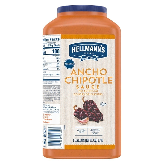Hellmanns Ancho Chipotle Ancho Sandwich Chipotle Sauce Bulk, 2 x 1 GA Case - DOT product image 8