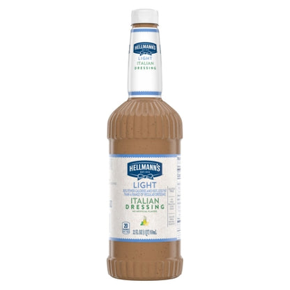 Hellmanns Light Italian Classics Light Italian Salad Bar Dressing Bottle, 6 x 32 oz Case - Condiments & Sauces