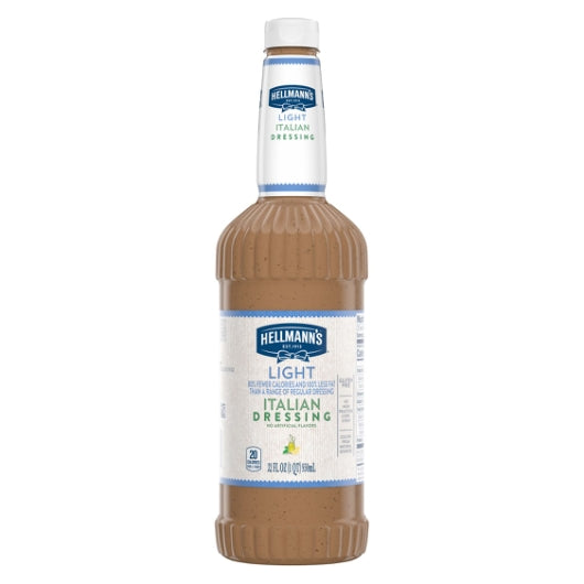 Hellmanns Light Italian Classics Light Italian Salad Bar Dressing Bottle, 6 x 32 oz Case - Condiments & Sauces