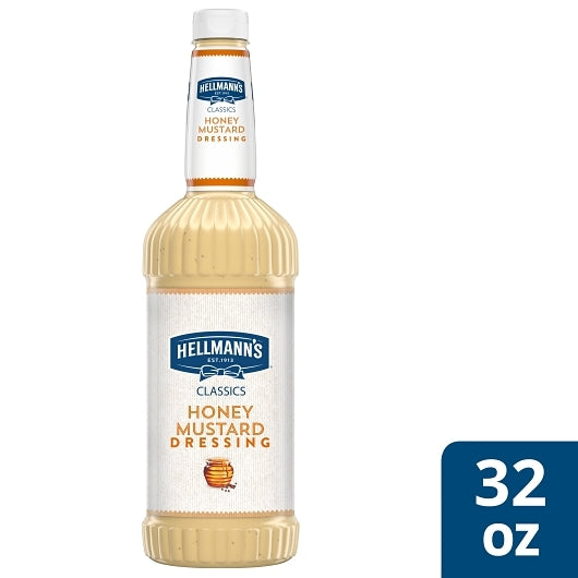 Hellmanns Blue Ribbon Classics Honey Mustard Salad Bar Dressing Bottle, 6 x 32 oz Case - DOT product image 4