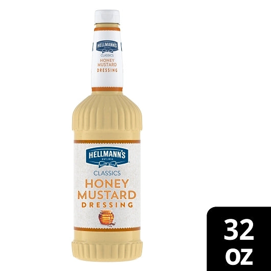 Hellmanns Blue Ribbon Classics Honey Mustard Salad Bar Dressing Bottle, 6 x 32 oz Case - DOT product image 5