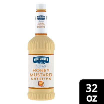 Hellmanns Blue Ribbon Classics Honey Mustard Salad Bar Dressing Bottle, 6 x 32 oz Case - DOT product image 5