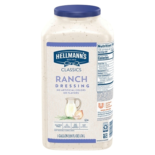Hellmann's Creamy Ranch Dressing Bulk, 4 x 1 GA Case - DOT product image 2