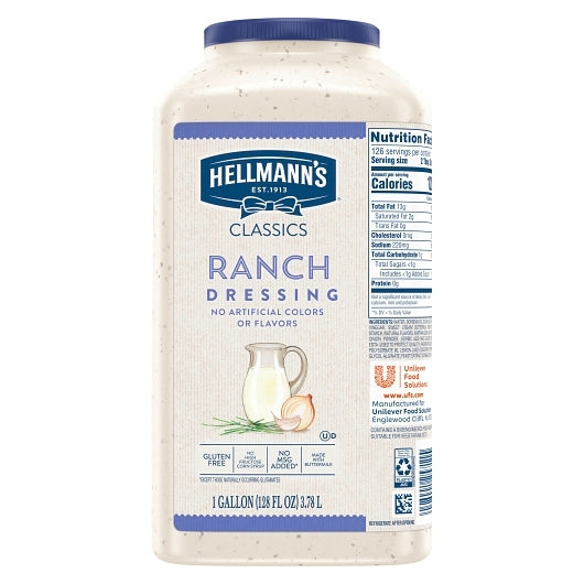 Hellmann's Creamy Ranch Dressing Bulk, 4 x 1 GA Case - DOT product image 4