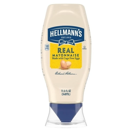 Hellmann's Real Mayonnaise Bottle, 12 x 11.5 fl oz Case - DOT product image 2