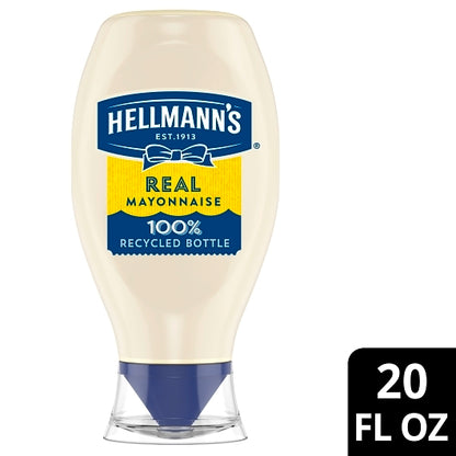 Hellmanns Real Mayonnaise Squeeze Bottle Real Mayonnaise Bottle, 12 x 20 fl oz Case - DOT product image 5