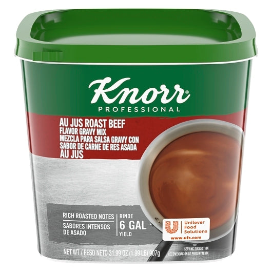 Knorr Gravy Mix Au Jus Beef Sauce/Gravy Mix, 4 x 1.99 lb Case - Condiments & Sauces