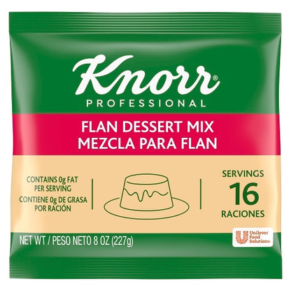 Knorr Creme Caramel Flan Dessert Mix, 6 x 8 oz Case - Spices Seasonings