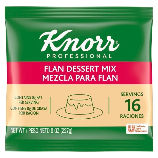 Knorr Creme Caramel Flan Dessert Mix, 6 x 8 oz Case - Spices Seasonings