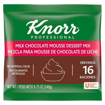Knorr Milk Chocolate Mousse Mix, 10 x 8.75 oz Case - Spices Seasonings