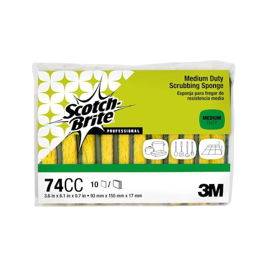 Scotch-Brite Cash and Carry Medium Duty Scrub, 6 x 1 ct Case - Cleaners & Sanitizers