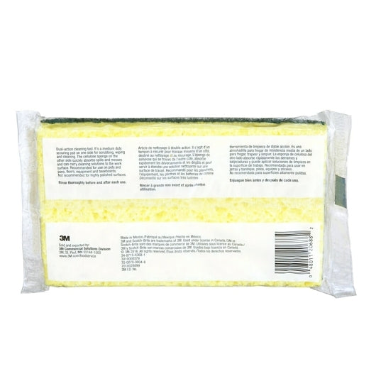 Scotch-Brite 6.1 Inch X 3.6 Inch X 0.7 Inch Medium Duty Scrub Sponge, 20 x 1 ct Case - DOT product image 4