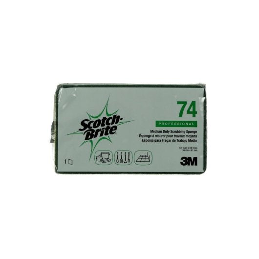 Scotch-Brite 6.1 Inch X 3.6 Inch X 0.7 Inch Medium Duty Scrub Sponge, 20 x 1 ct Case - DOT product image 6