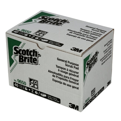 Scotch-Brite General Purpose Scrub Pad 3 Inch X 4.5 Inch, 2 x 40 ct Case - Cleaners & Sanitizers
