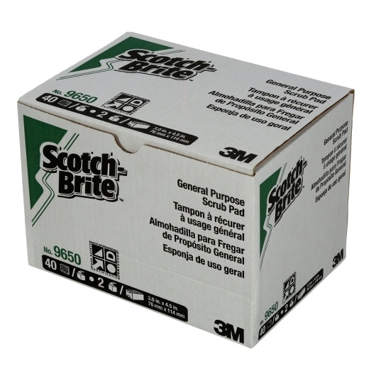 Scotch-Brite General Purpose Scrub Pad 3 Inch X 4.5 Inch, 2 x 40 ct Case - Cleaners & Sanitizers