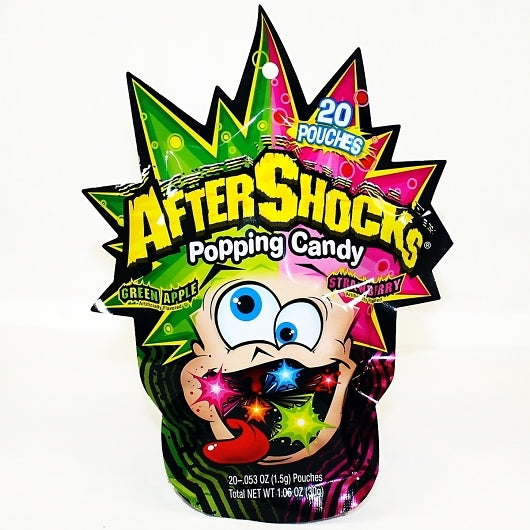 AfterShocks Popping Candy Peg Bag, 18 x 1.06 oz Case - Candy & Confections