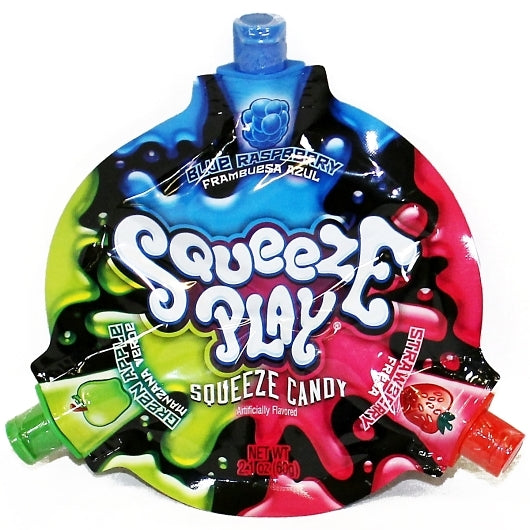 Squeeze Play Squeeze Candy Display Carton, 6 x 12 x 2.1 oz Case - Candy & Confections