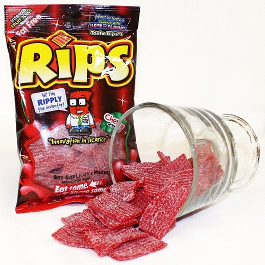 Rips Bite Size Cherry Pieces Peg Bag, 12 x 4 oz Case - DOT product image 7