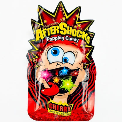 AfterShocks Popping Candy Cherry, 8 x 24 x 0.33 oz Case - Candy & Confections