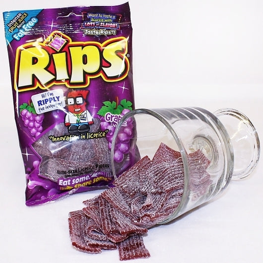 Rips Licorice Bite Size Grape Pieces Peg Bag, 12 x 4 oz Case - DOT product image 5