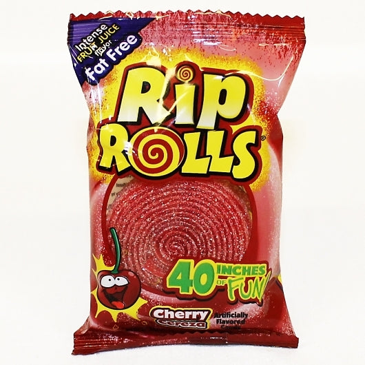 Rip Rolls Cherry Display Carton, 12 x 24 x 1.4 oz Case - DOT product image 2